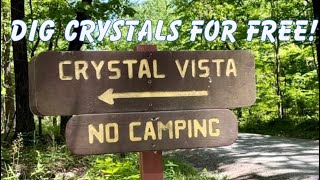Crystal Vista FREE crystal dig site. Mt Ida, Arkansas