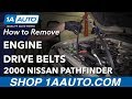 How to Replace Engine Drive Belts 1996-2004 Nissan Pathfinder