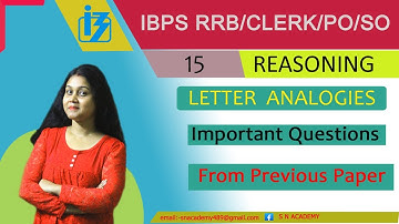 LETTER ANALOGIES II EXPECTED PATTERN FROM PREVIOUS PAPER II TIPS & TRICKS II IBPS PO/RRB/SSC/NTPC