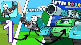 One Gun Stickman offline games - Gameplay Walkthrough Part 1(Android,iOS screenshot 5