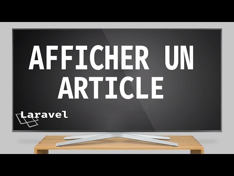 8/ AFFICHER UN