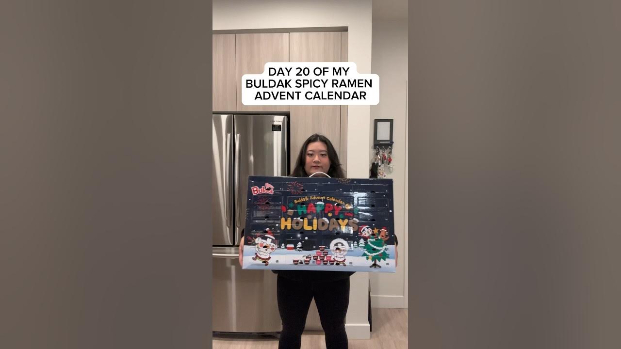 DAY 20 OF BULDAK RAMEN ADVENT CALENDAR 🍜🎄🔥 adventcalendar 