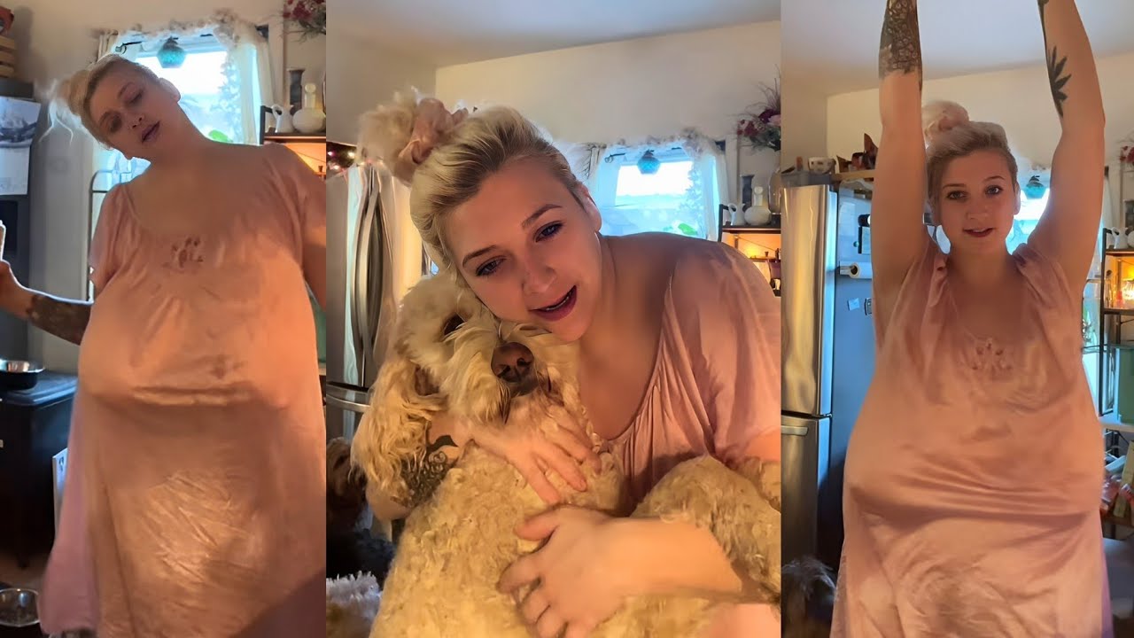 Daily Life Big Women Over 45 with Puppy at Home #012 || Plus Size Women