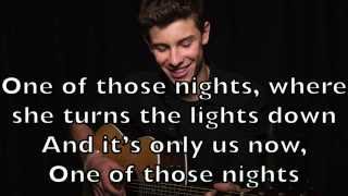 Shawn Mendes - One of Those Nights Karaoke Cover Backing Track + Lyrics Acoustic Instrumental Resimi