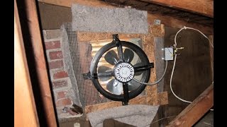 Attic Exhaust Fan Install