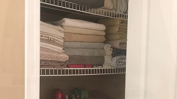Linen Closet Organization I Minimalist Linen Closet I Clean with Me