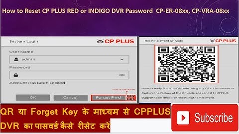 How to reset CPPLUS DVR password #cpplus#dahua #hikvision #secureye