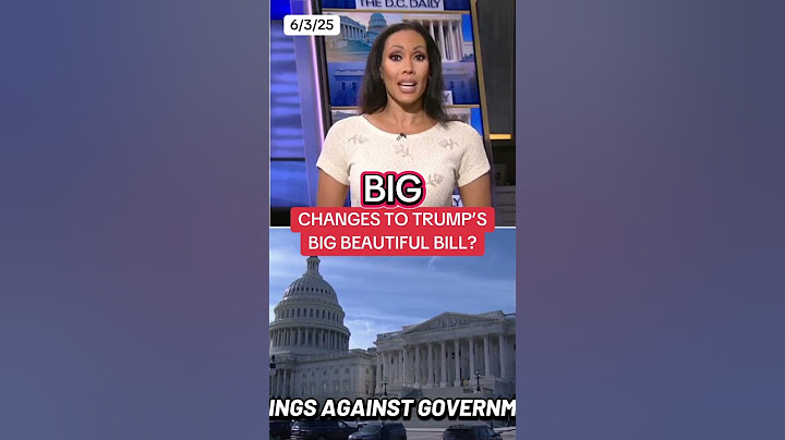 Senate changes to President Trump's "big, beautiful bill"?