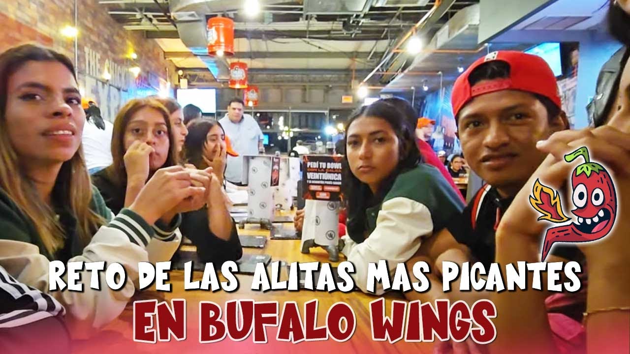 Estamos en Bufalo Wings listos para cumplir el reto, COMERNOS LAS ALITAS MAS PICANTES DEL MUNDO🌶