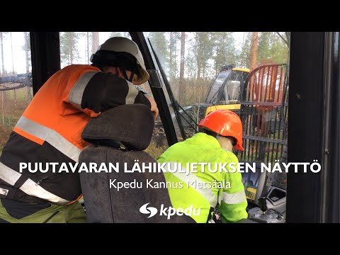 Puutavaran lähikuljetuksen näyttö