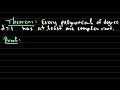 Classic Proof of the Fundamental Theorem of Algebra