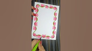 Border design art #borderpattern #borderdesigndrawing #easyborderdesign #borderdecoration #borderart