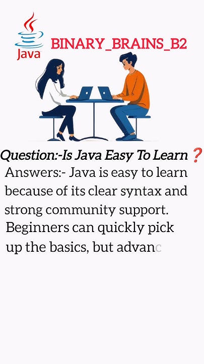 Is JAVA Easy To Learn #shorts #java #Binary_Brains_B2 - YouTube