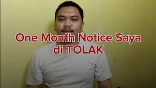 Apa itu One Month Notice / Cara resign pekerjaan? #onemonthnotice