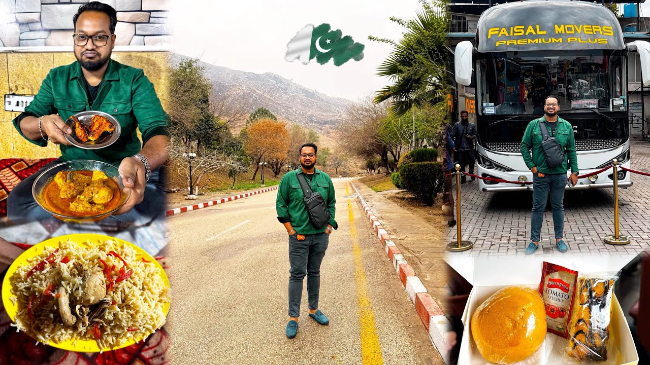 পাহাড়িপথে পেশাওয়ার যাই 🇵🇰 Pakistani Bus দেখলে টাসকি খাবেন 🤩 Lahore to Peshawar by Faisal Movers 👍