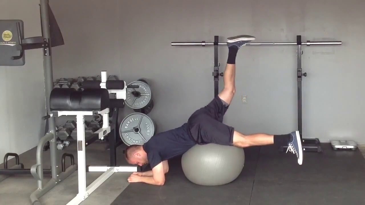 Swiss Ball Alternating Reverse Hyper Extensions YouTube