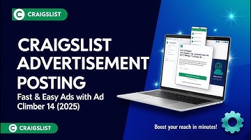 Craigslist Advertisement Posting Tutorial | Fast & Easy Ads with AdClimber (2025)