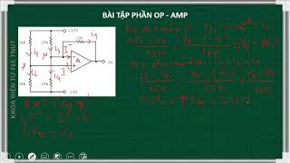 Bài tập phần mạch khuếch đại thuật toán (op amp)