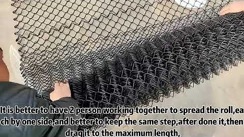 How to unroll the compact Chain link fence #chainlinkfence #chainlink #fencing #fence