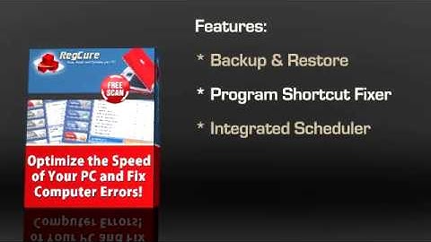 Registry Cleaner And Fixer-Reg Clean,Backup And Repair Computer. RegCure Video Review