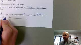 Guided Notes Lesson 5 Stage Directions Play Script How To Add Stage Directions To A Script
