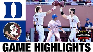 #6 Duke vs #10 Florida State Highlights | NCAA Baseball Highlights | 2024 College Baseball