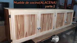 Como hacer ESTRUCTURA para mueble de cocina (ALACENA) con ensamble de media madera/ PARTE 2/