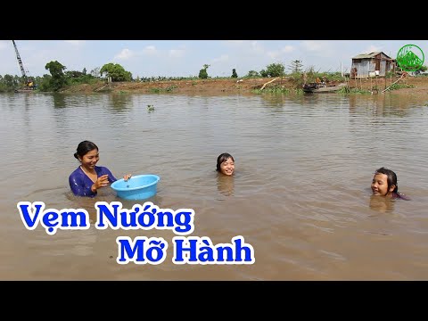 Ẩm Thực Miền Tây Vẹm Nướng Mỡ Hành Món Ngon Sông Nước / Western cuisine grilled mussels fat onions