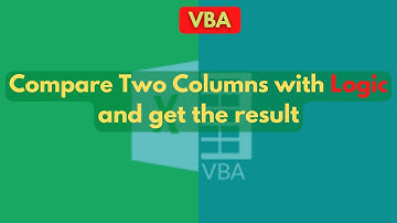 VBA code to Compare two columns by using Loop+IF+Logic in Excel | Hindi