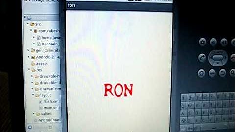 Simple Android Application using Eclipse On Linux Ubuntu 11.04