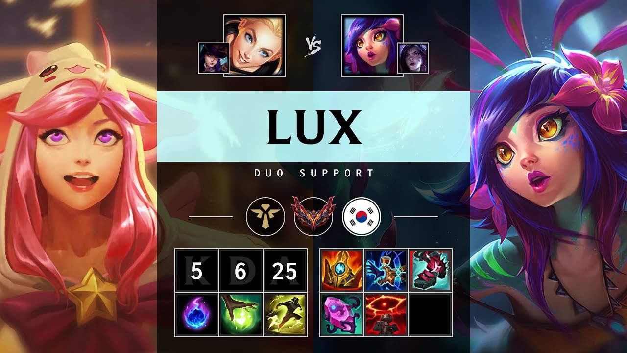 Lux Support vs Neeko - KR Grandmaster Patch 25.19