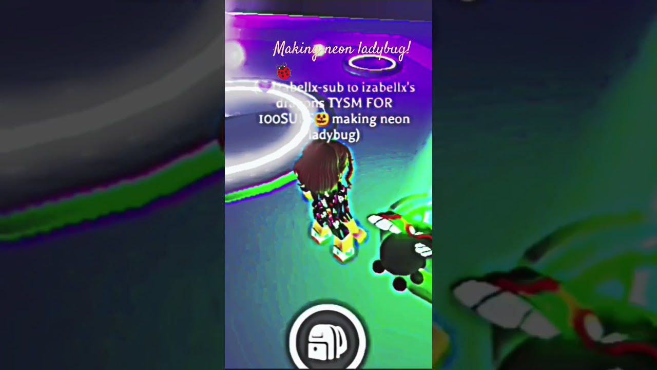 neon ladybug!🐞
