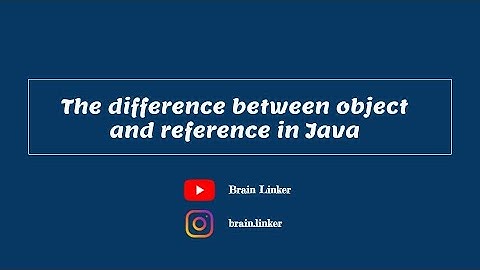 Difference between Object and Reference in Java | #Shorts