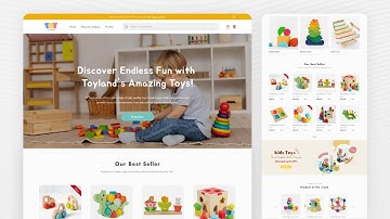 Stunning E-Commerce Website Template for Kids