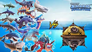 Hungry Shark Evolution - Ultra Mine Vs All Sharks 🦈