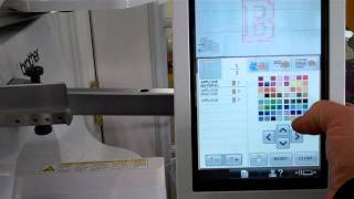 Selection Applique Settings on a Brother PR Series
