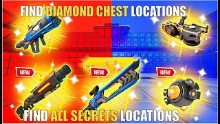 SUPER RED VS BLUE TYPICAL GAMER MAP FORTNITE - ALL SECRETS LOCATIONS PART 26 (DIAMOND CHEST)