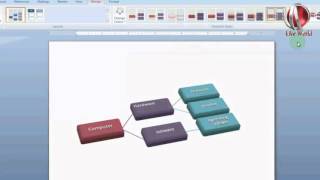 how to use smart art in MS word 2007