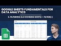 Google Sheets Fundamentals for Data Analytics | Filtering Data (3.3 Combine Sort () plus Filter () )