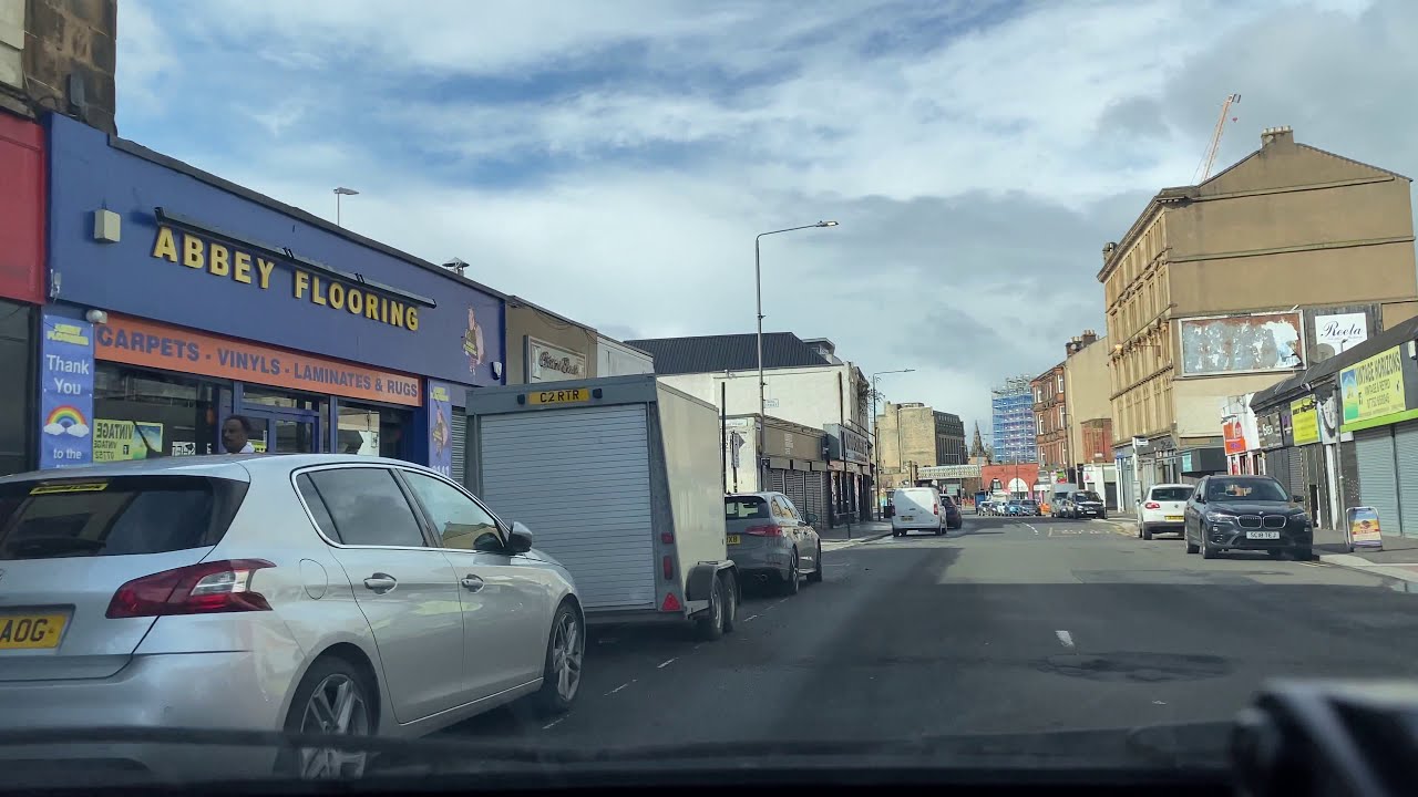 Driving in Glasgow - the Forge to Lancefield Quay - March 2021