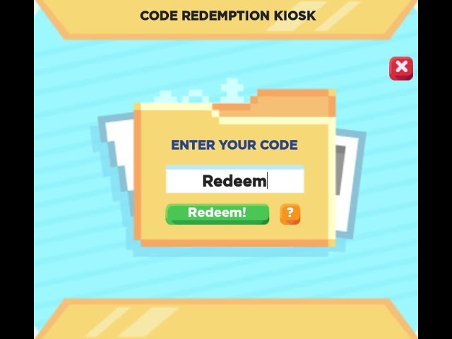 Adopt me new kiosk for redemption codes. What will happen here