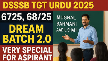 DSSSB TGT URDU 2025||Post code 67/25,67/28||#9045220432