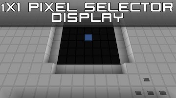 Minecraft: Redstone 1x1 Pixel display selector