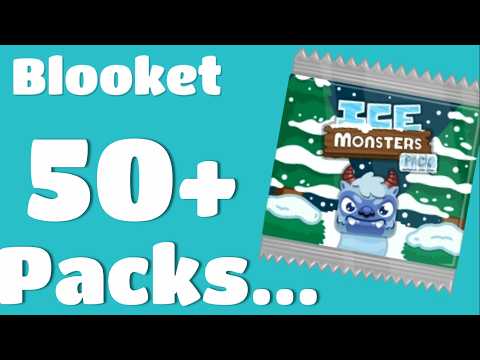 Blooket - Opening 50+ Ice Monster Packs!