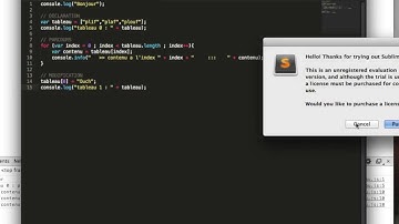 Javascript : tableaux (french français)