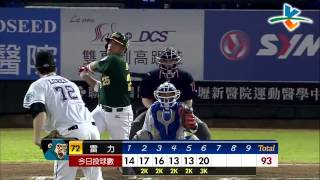 20130530 CPBL 獅 VS. 猿 雷力11Ｋ精華