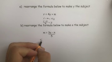 Rearranging formulae 2