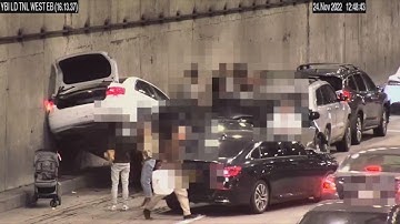 Surveillance video shows self-driving Tesla crash on Bay Bridge