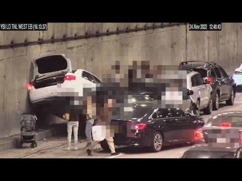 Surveillance video shows self-driving Tesla crash on Bay Bridge
