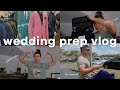 Wedding prep vlog tux shopping prewedding fitness plan  healthy food haul